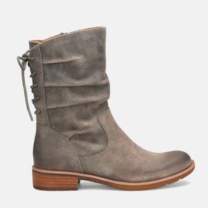 Gray Suede Ankle Boots